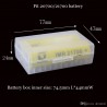 Plastové puzdro na batérie 2x21700