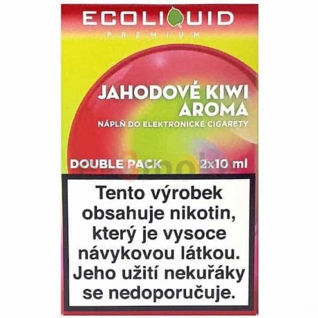 2-Pack Strawberry Kiwi ECOLIQUID e-liquid