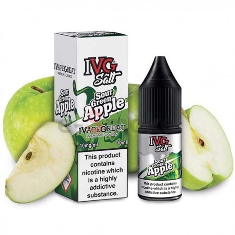 10ml Sour Green Apple IVG Salt e-liquid