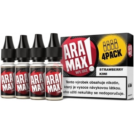 4-Pack Strawberry Kiwi Aramax e-liquid