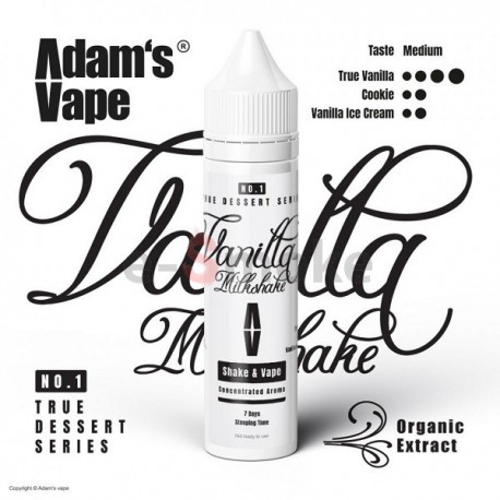 60ml Vanilla Milkshake Adam's Vape - 12ml S&V