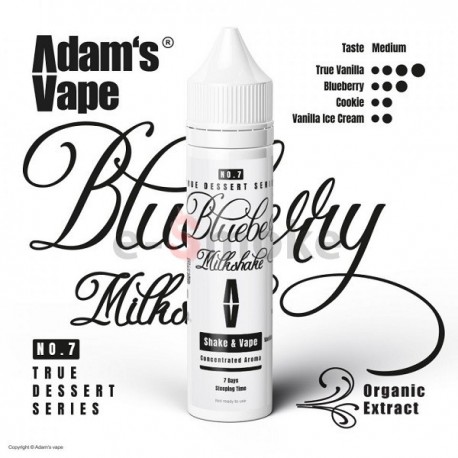 60ml Blueberry Milkshake Adam's Vape - 12ml S&V