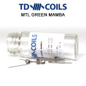 5ks MTL Green Mamba Ni80 TD Coils špirálky - 0,8Ω