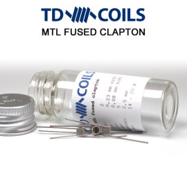 10ks TD COILS MTL Fused Clapton 0,8Ω Ni80
