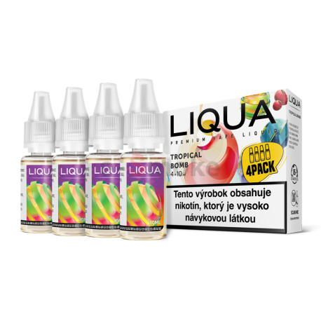 4-Pack Tropická bomba LIQUA E-Liquid