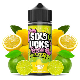 120ml Lemon Lime Six Licks Tongue Twisters - 100ml S&V