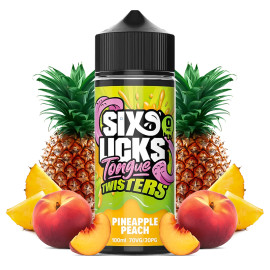 120ml Pineapple Peach Six Licks Tongue Twisters - 100ml S&V