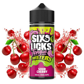 120ml Sour Cherry Six Licks Tongue Twisters - 100ml S&V