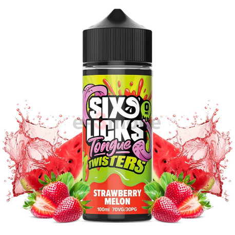 120ml Strawberry Melon Six Licks Tongue Twisters - 100ml S&V