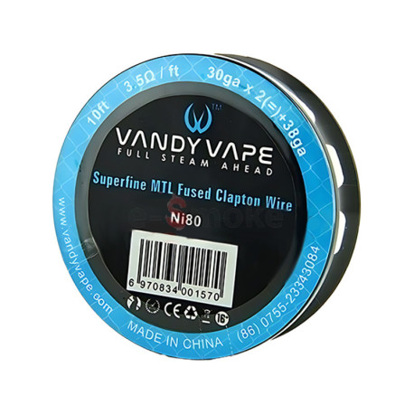 Vandy Vape Ni80 Superfine MTL Fused Clapton