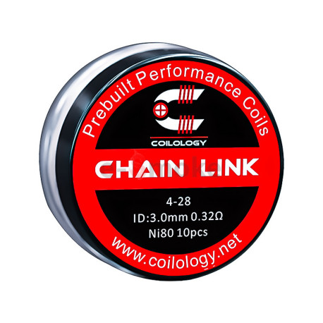 10ks Coilology Chain Link Ni80 špirálky