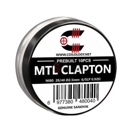 10ks MTL Clapton Ni80 Coilology špirálky - 0,92Ω | www.e-smoke.sk