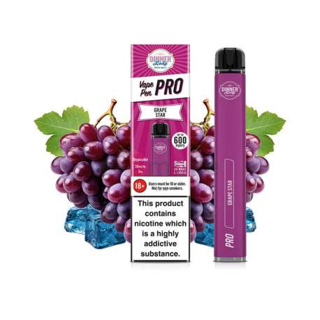 Grape Star Dinner Lady Vape Pen PRO jednorazová el. cigareta