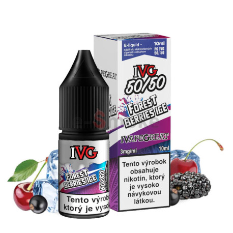 10ml Forest Berries Ice IVG 50/50 e-liquid | www.e-smoke.sk