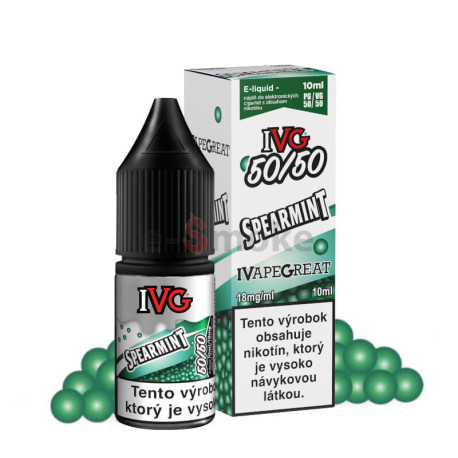10ml Spearmint IVG 50/50 e-liquid | www.e-smoke.sk