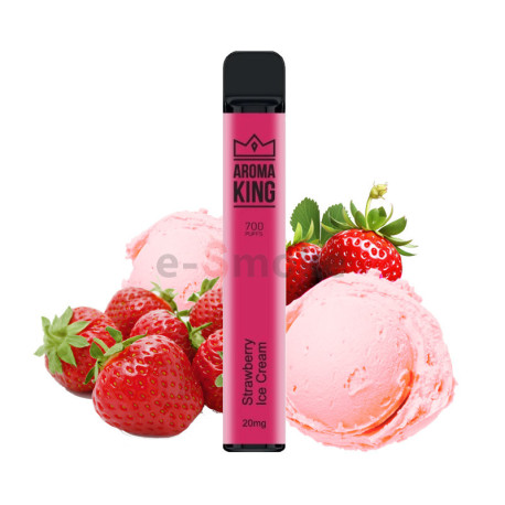 Strawberry Ice Cream Aroma King jednorazová el. cigareta | www.e-smoke.sk