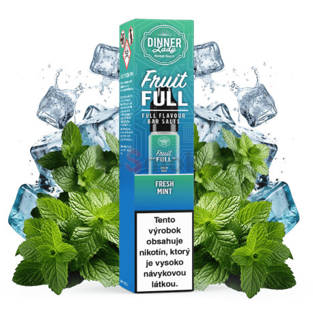 10 ml Fresh Mint Dinner Lady Bar Salt e-liquid | www.e-smoke.sk
