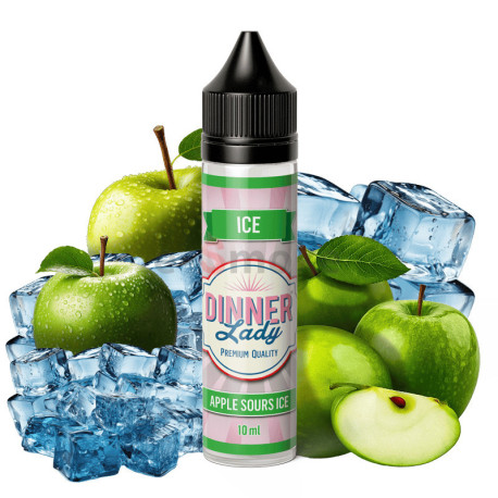 60 ml Apple Sours Ice Dinner Lady - 10 ml S&V | www.e-smoke.sk