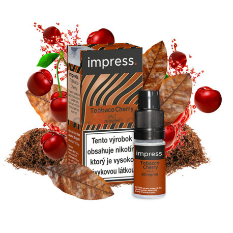 10ml Tobacco Cherry IMPRESS SALT e-liquid | www.e-smoke.sk