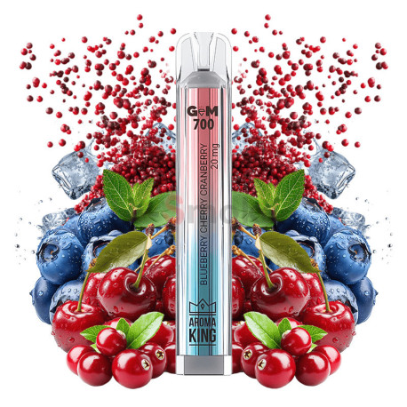 GemBAR Blueberry Cherry Cranberry Aroma King jednorazová el. cigareta