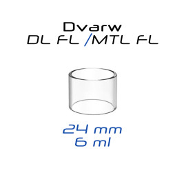 KHW MODS Dvarw FL 24mm náhradné sklo - 6ml | www.e-smoke.sk