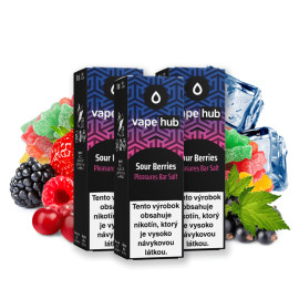 3-PACK - 10ml Sour Berries Vapehub SALT e-liquid
