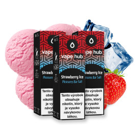 3-PACK - 10ml Strawberry Ice Vapehub SALT e-liquid