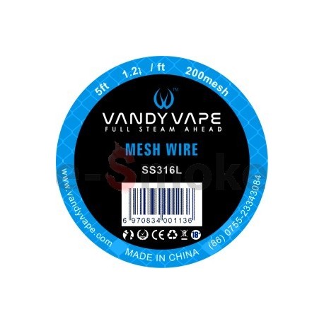Vandy Vape Mesh SS316L klbko 1,5m