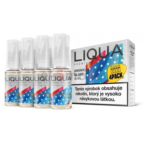 4-Pack Americký tabak LIQUA Elements E-Liquid