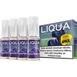 4-Pack Čierna ríbezľa LIQUA Elements E-Liquid