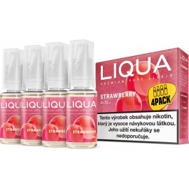 4-Pack Strawberry LIQUA Elements E-Liquid