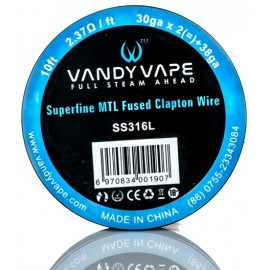 Vandy Vape SS316L Superfine MTL Fused Clapton_30ga