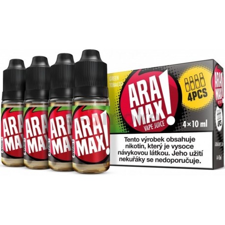 4-Pack Zelený Tabak Aramax e-liquid