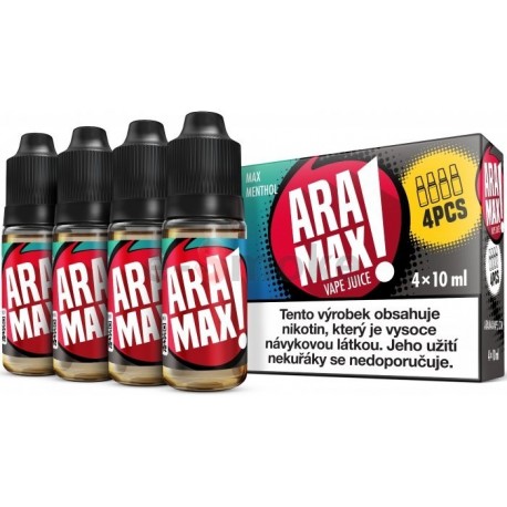 4-Pack Max Mentol Aramax e-liquid