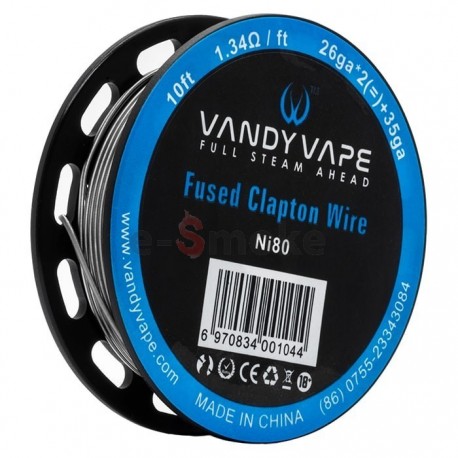 Vandy Vape Fused Clapton Wire Ni80 26ga*2 +35ga (3m)