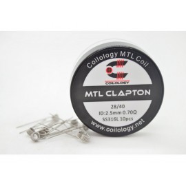 10ks Coilology MTL Clapton SS316L špirálky
