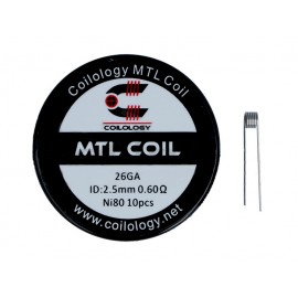 10ks Coilology MTL Coil Ni80 špirálky