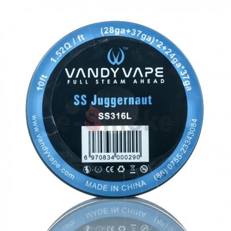Vandy Vape SS Juggernaut SS316L (28ga+37ga)*2+24ga*37ga (3m)