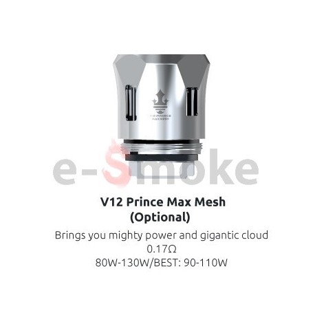SMOK V12 Prince Max Mesh 0,17 Ohm žhaviaca hlava