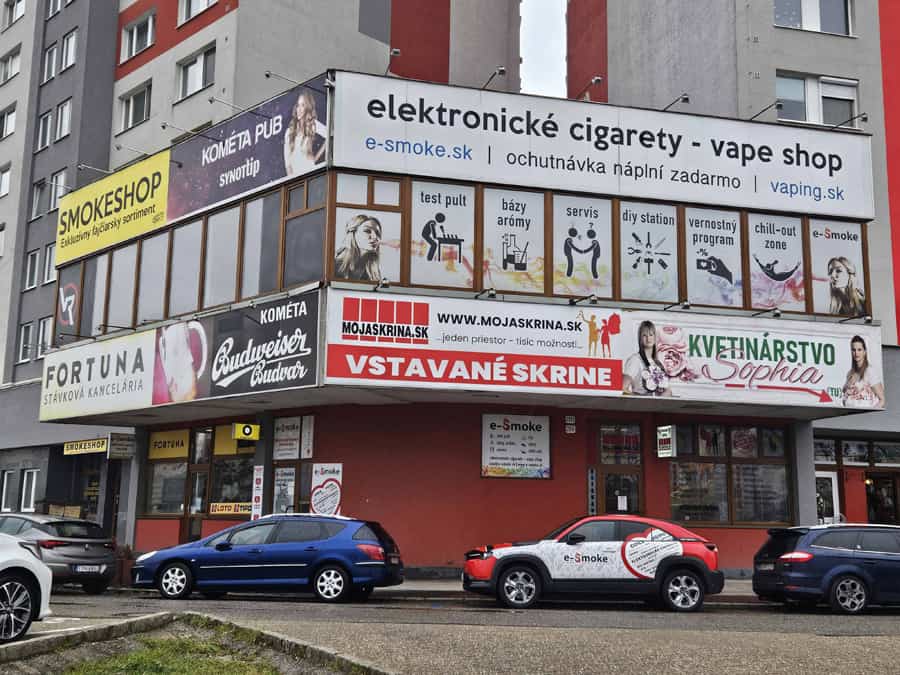 predajňa elektronických cigariet e-smoke vape shop Bratislava
