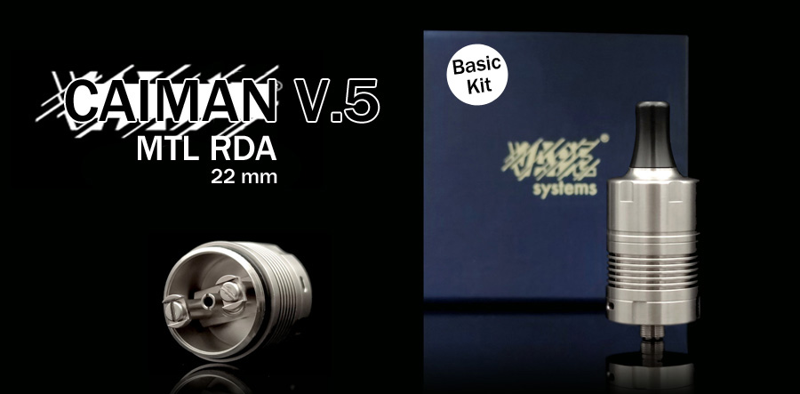 Vape Systems Caiman V5 Basic Kit RDA (www.e-smoke.sk)